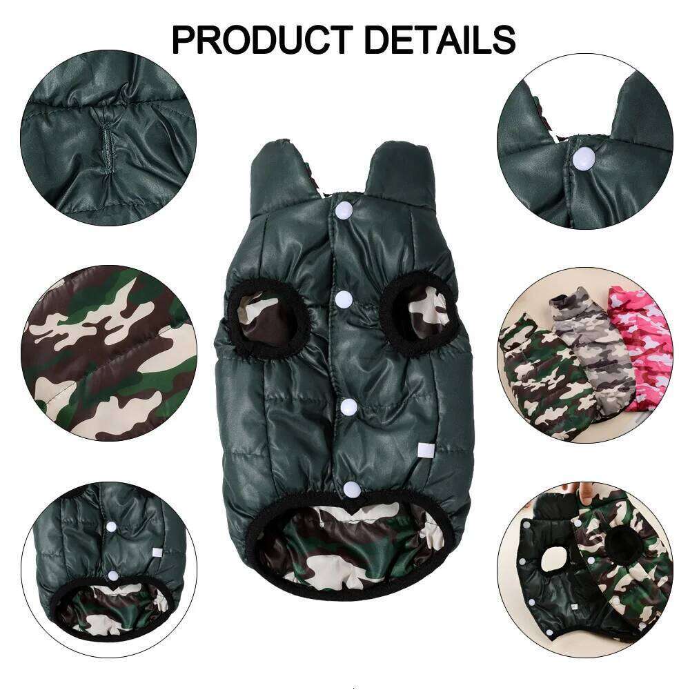 Pet Jacket Coat For Small Medium Dogs Autumn Winter Warm Fleece Puppy Reversible Dog Clothing Yorkshire Pug Costume