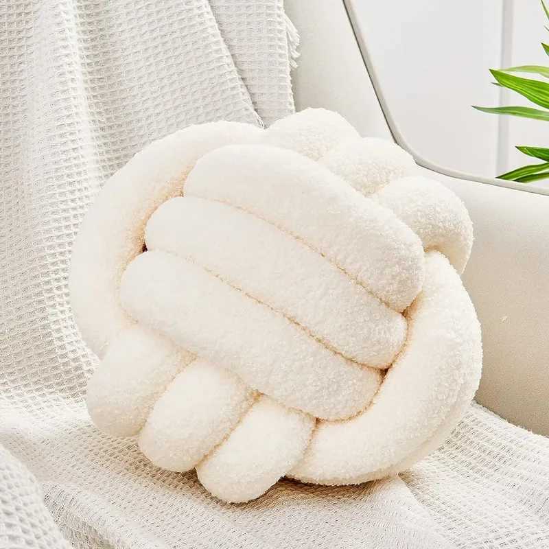 Knot Pillow Ball Soft Home Decorative Pillows Handmade Knotted Ball Throw Pillow Cushion Home Decor for Bed Couch JAF012 H260330 - view 6