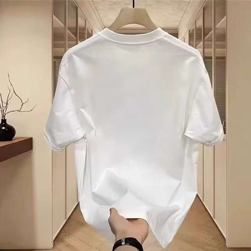 Men's New Short-sleeved T-shirt Designer Short-sleeved Shirt Fashion And Simple Half-sleeve Top Loose And Casual Fashionable Brand T-shirt