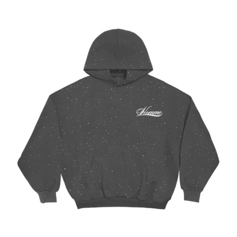 Spring and Autumn Hoodie with Starry Sky and Diamond Head Set Style Set with Trendy Ins Hoodie 260326