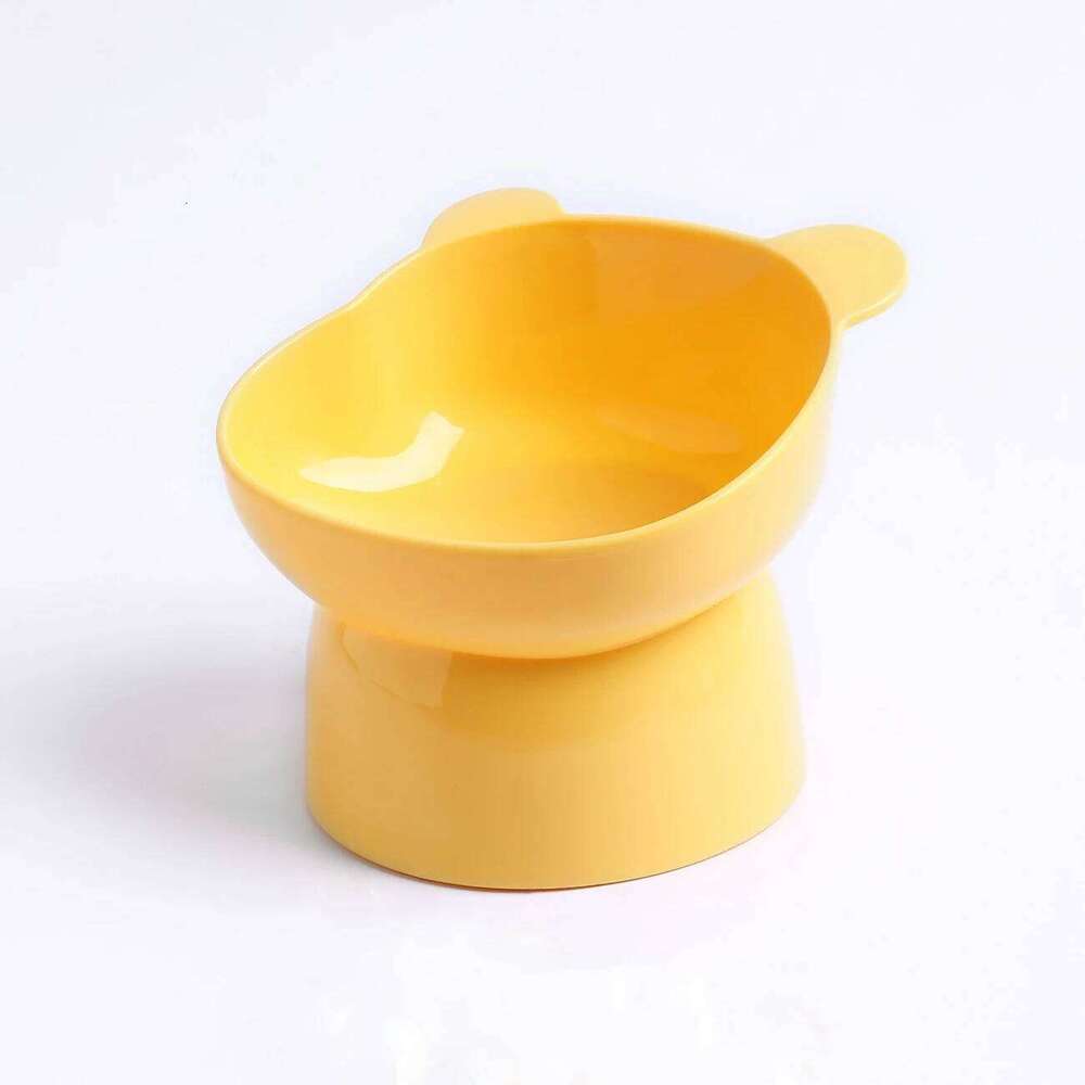 1pc dog neck protection, food tilted high footed cat bowl, cartoon anti spill pet bowl 26W0330