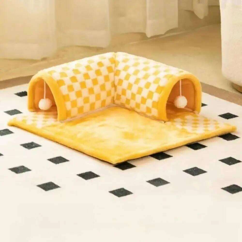 Nest Tunnel Maze Digging Hole Cat Dog Bed Warm for Autumn Suitable All Seasons Removable Washable Pet Winter Blanket