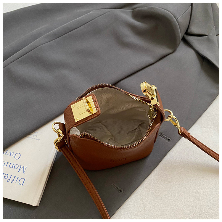 Free Shipping High Value Mini Hobo Bag for Women Cute Small Crossbody Purse with Embossed Logo