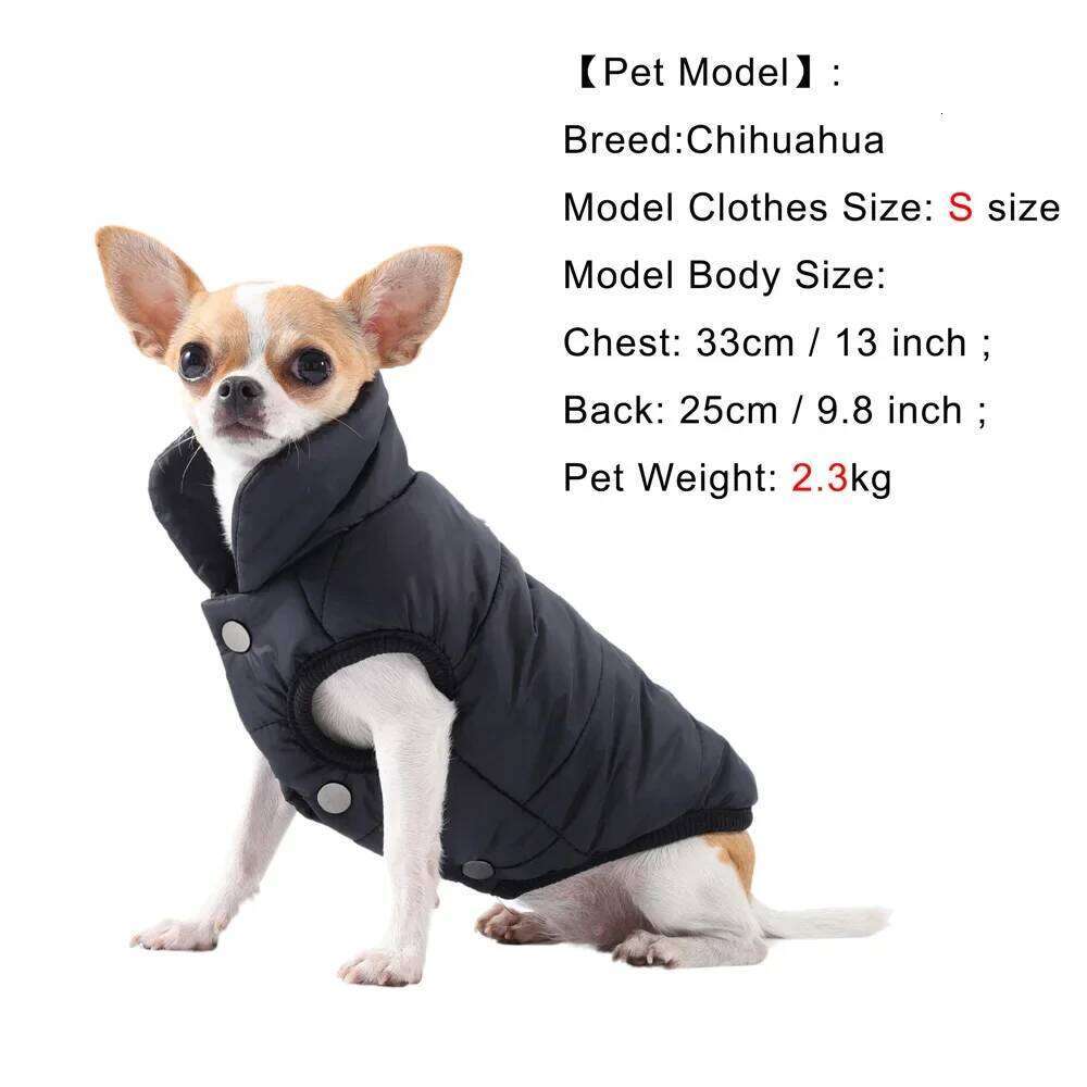 Camping Puppy Cozy Clothes Winproof Outdoor Hiking For Small Dogs Cats Jacket With D-ring Soft Cat Coat Chihuahua Overalls