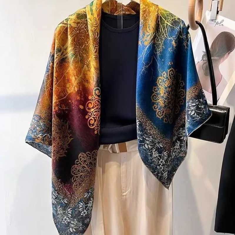 180x90cm Money Tree Printed Scarf Wens New Style Emated Silk Thin Scarfs Fashion Versatile scarf Scarf Shawl X260328