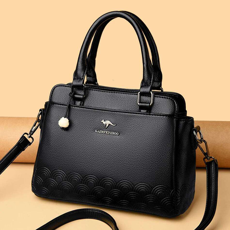 Genuine Hight Quality Soft Leather Crossbody For Handbags Women Designer High Capacity Shoulder Bags