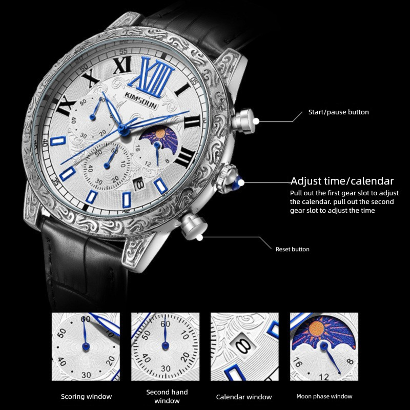 Watches Men Designer Chic Luxury Reloj De Lujo Running Reloj Hombre Homme Montre De Luxe