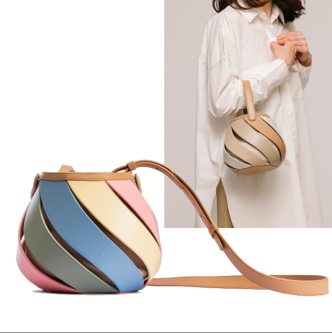 2026 new cylindrical color block handbag crossbody bag handbag cross-border shoulder bag designer bag