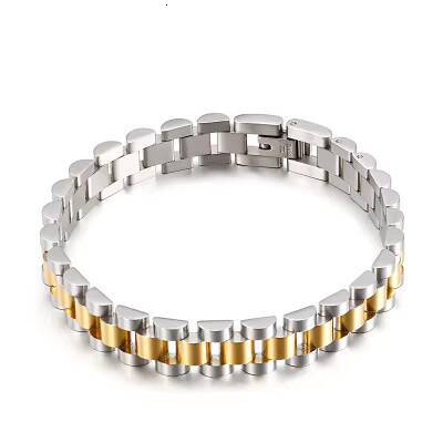 Mens and Womens Simple Stainless Steel Bracelets Strap Type Gold Jewelry Bracelet Wholesale