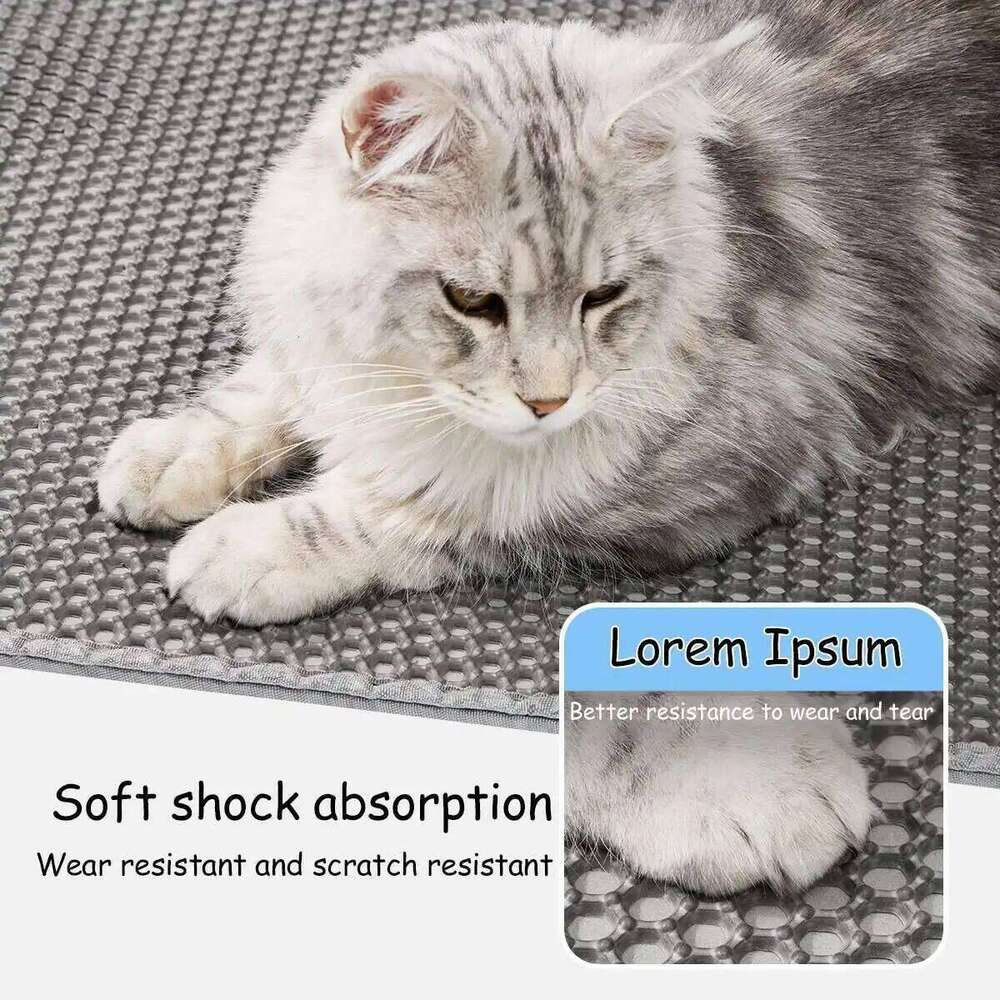 Winter Double Layer Waterproof Litter Box Toilet Nonslip Sand Cat Washable Mat Pet Clean