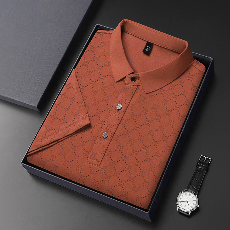 Luxury Brand Designer Clothes Trendy Men's Collared Shirt, Casual Fashion T-Shirt, New Summer Thin T-Shirt, Versatile Popular POLO Shirt, Short-S