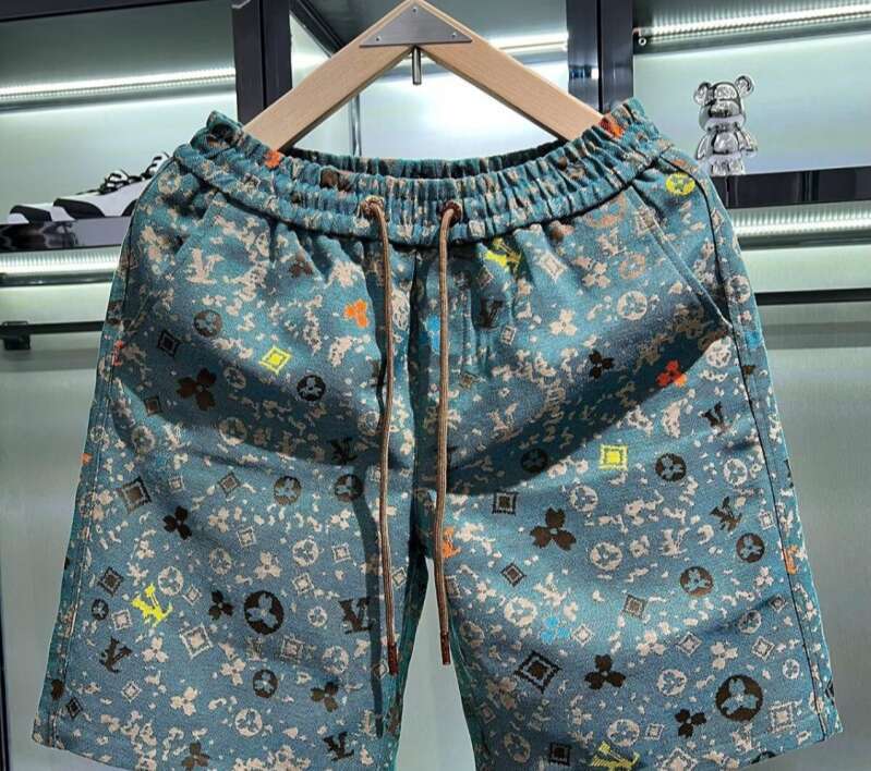 Summer New Trendy Brand Men's Full Print Casual Youth Cool Light Luxury Beach Shorts
