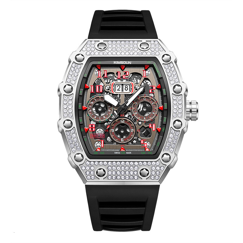 Watches Men Designer Stainless Steel Watch Band Classic Fashion Horloge Moissanite Sports Running Reloj Hombre Homme Montre De Luxe