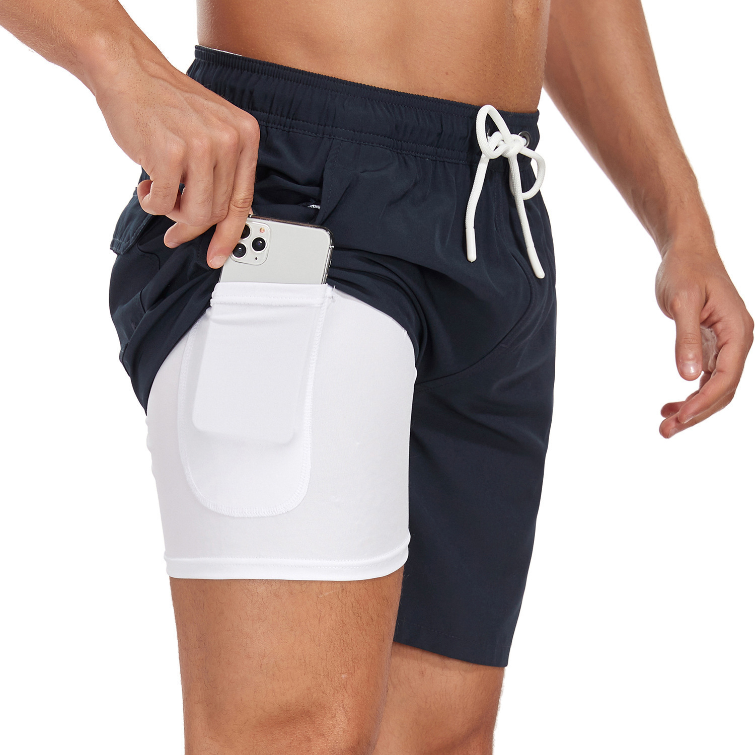 Comfortable Cross-Border Trade European Sizing Male Cotton Blend Liner Beachwear Bottoms