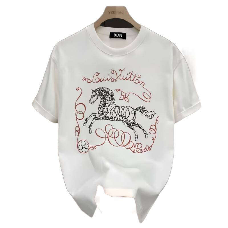 Men's short-sleeve loose-fitting T-shirt, new summer 2026 trendy brand, American-style half-sleeve top for teenagers
