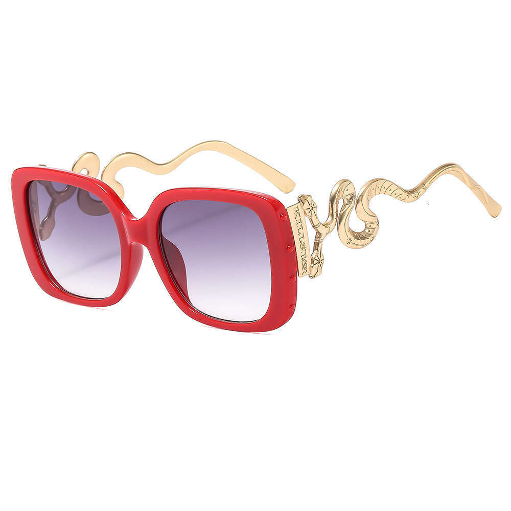 New Double-Headed Snake British Retro Gothic Dark Sunscreen Sunglasses UV Protection Sunshade Glasses
