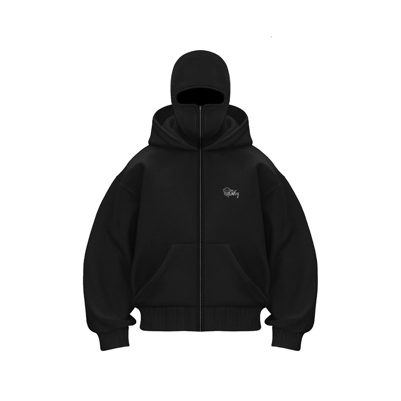 Hoodie Mens Loose Hooded Zipper Jacket Gothic Star Fashion Punk Y2k Hip Hop Harajuku Clothing Men Sweatshirts Oversized 260327