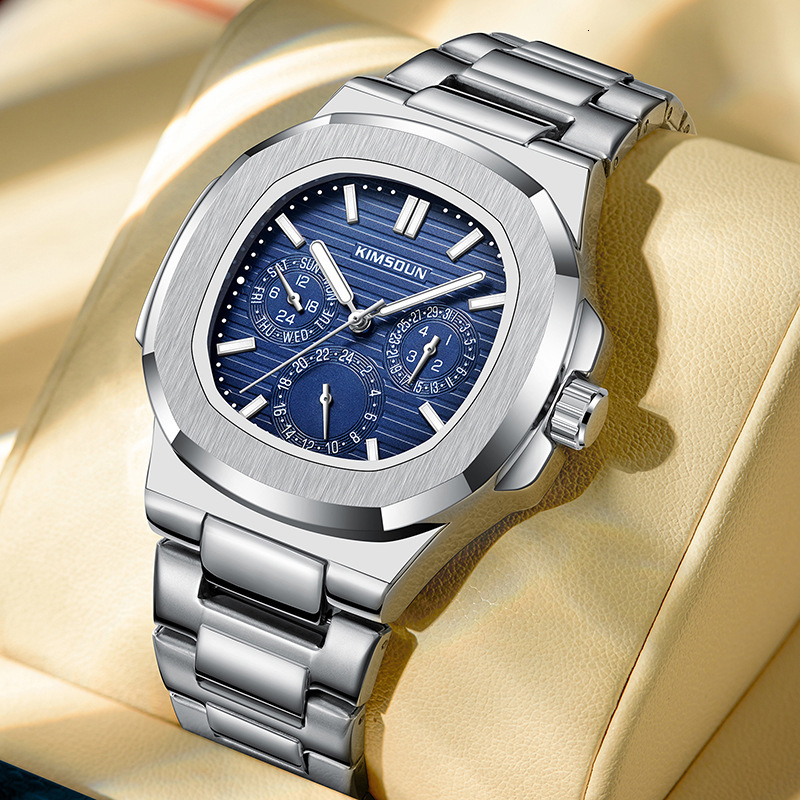 Watches Men Designer Modern Diamond High Quality Factory Elegant Stainless Steel Watch Band Waterproof Cycling Reloj Hombre Homme Montre De Luxe