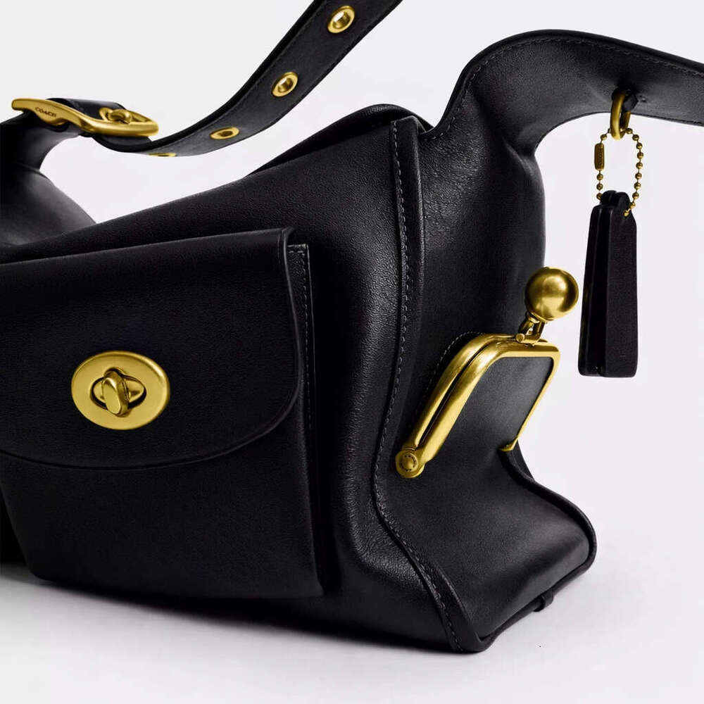 Women New Trendy Retro Versatile Multi Pocket Single Shoulder With Clip Closure Women S Large Capacity Crossbody Bag