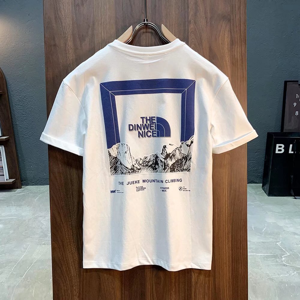 Luxury Brand Designer Clothes Trendy Men's Cotton T-Shirt With Short Sleeves, Versatile And Stylish, Ins-Style, Simple And Cool, Popular Online, 