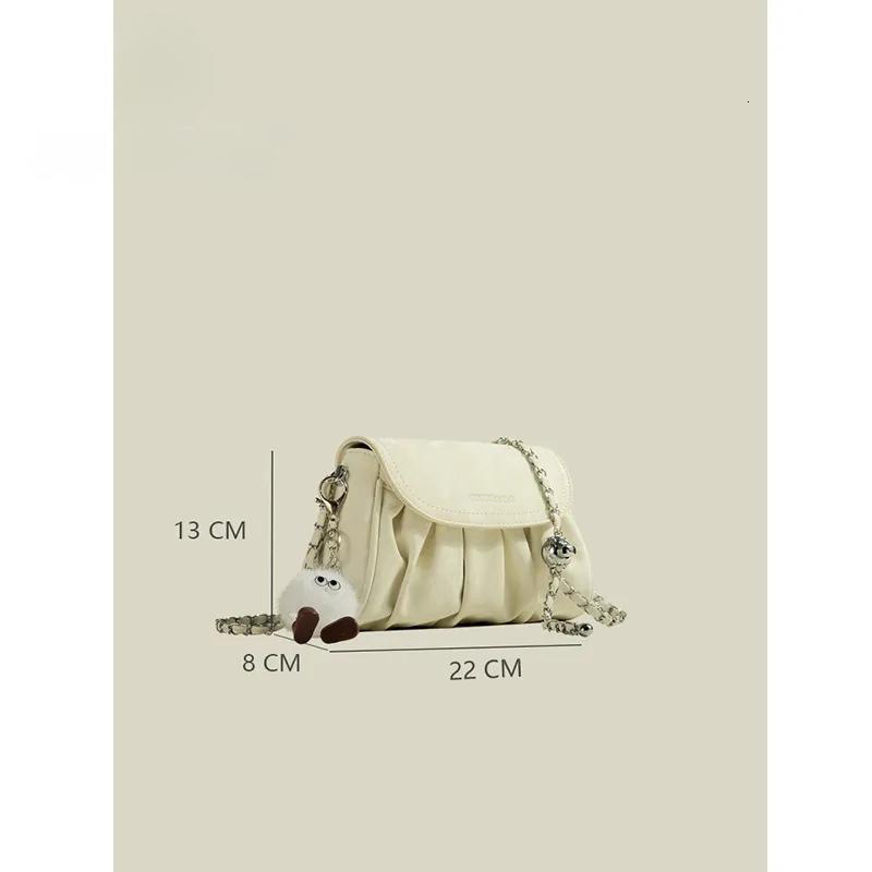 Cloud High-Value New Style Pleated Single Shoulder Versatile High-Quality Texture Chain Crossbody Bag