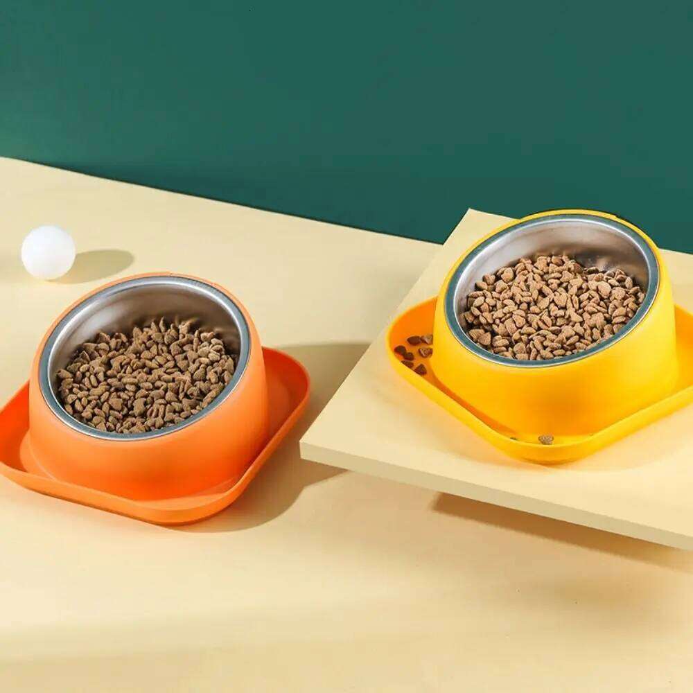 Stainless Steel Bowl Anti-Ant Anti-overturning Cat Feeder Multi-use Non-Slip Feeding Basin Pet Food Water 26W0330