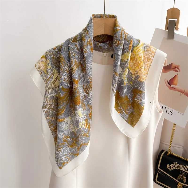 70 70cm Small Square Scarf Light and Thin Scarf High-end Shawl Small Headband Printed Small Silk Scarf Womens Z260330