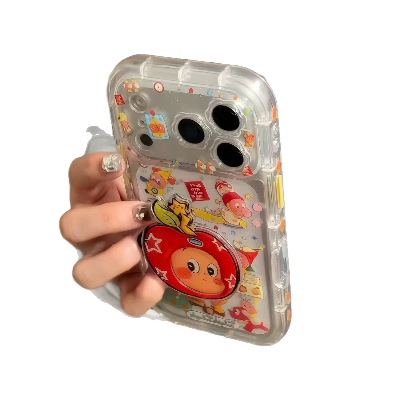 Japan and South Korea cute glitter stars full screen stars for iPhone iPhone case female