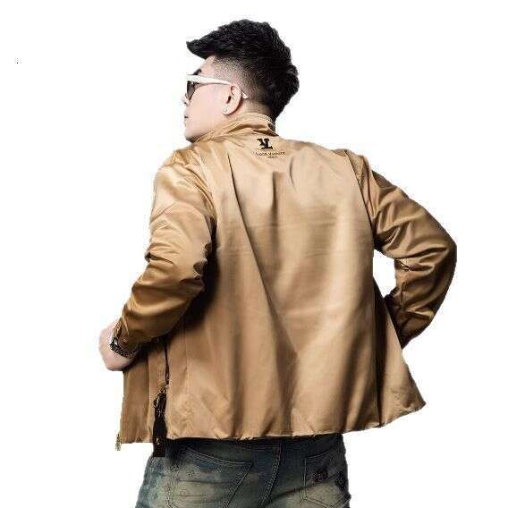 Men's Clothing 2026 New Spring Trend Jacket Casual Embroidered Coat Stand Collar Top