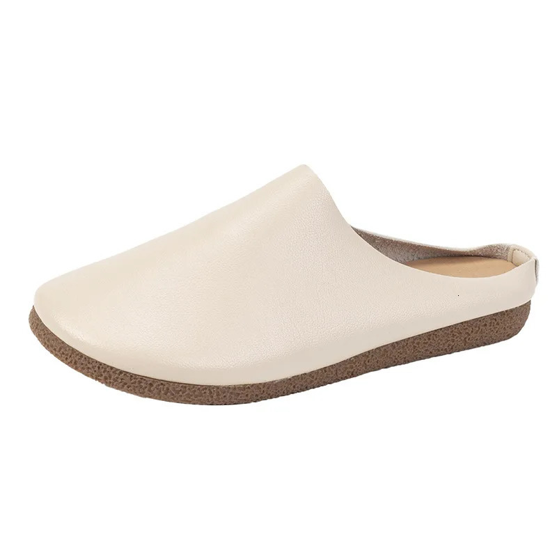 Gacimy Women Fashion Flat Slippers Summer Outdoor Non-slip Beach Shoes Lady Casual Flat Shoes Comfort Soft Sole House Slides 260323