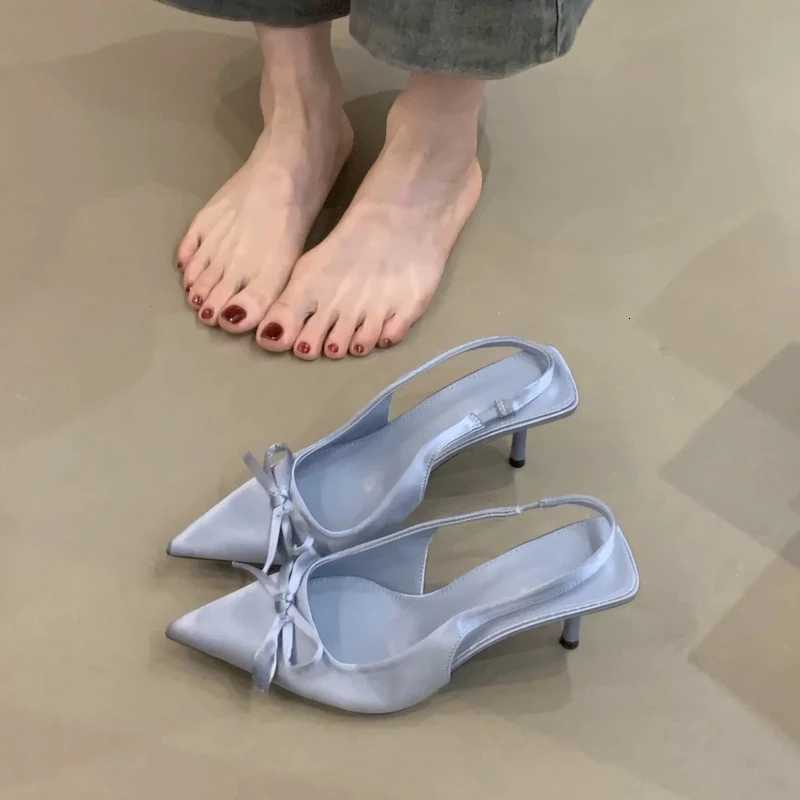 Luxury Summer High Heel Women Sandals Fashion Butterfly-knot Singbacks Pumps Elegant Stripper Party Female Sandalias Z260330