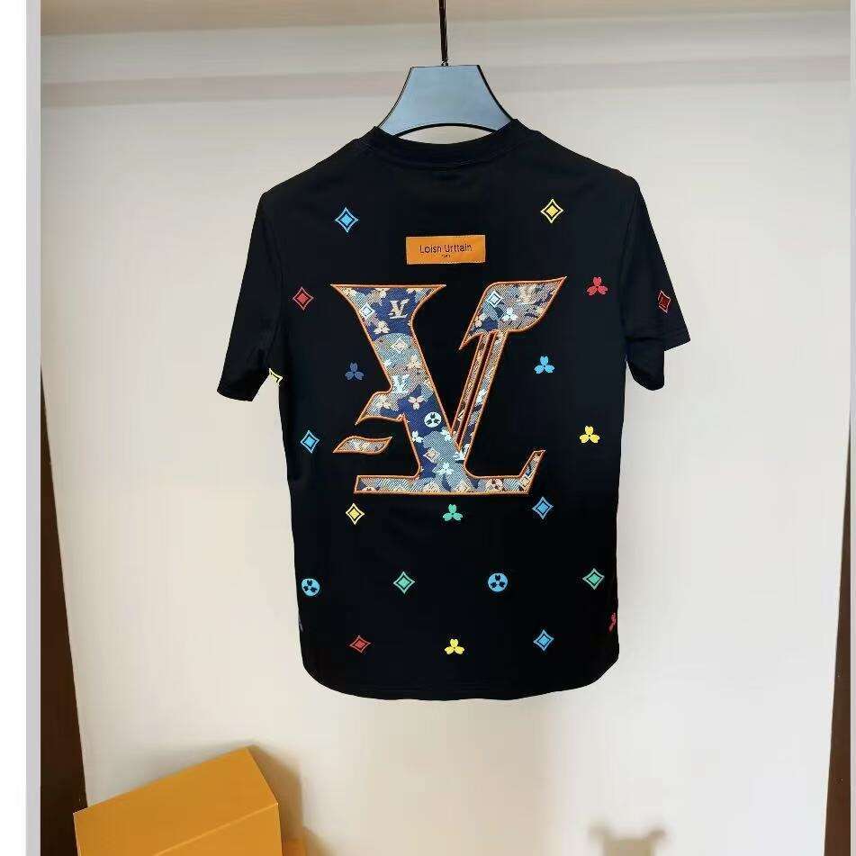 luxury Spring Summer New Casual Fashion Trend Slim Fit Embroidered High-Quality Short Sleeve T-Shirt for Men and Women