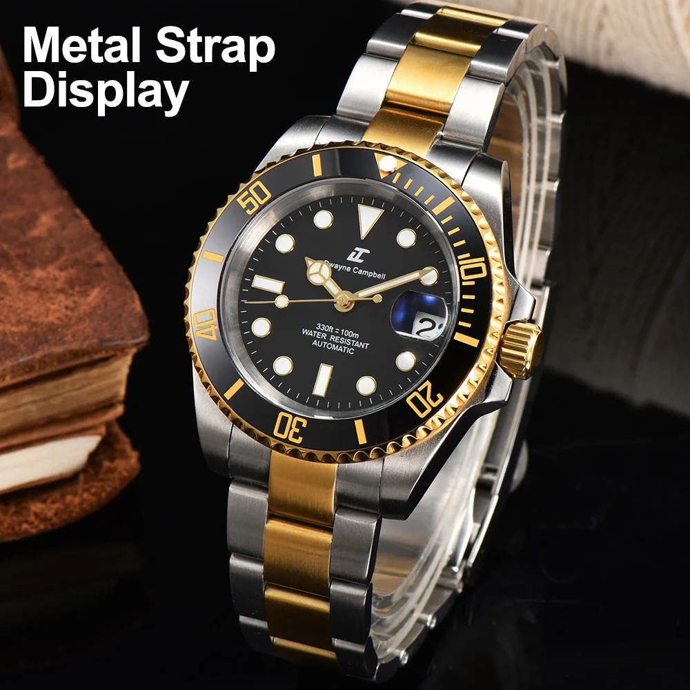 High Quality 316L GMT Watch Strap 20mm BlackSilvery Matching WatchCase Replacement Bracelet Accessories 260318