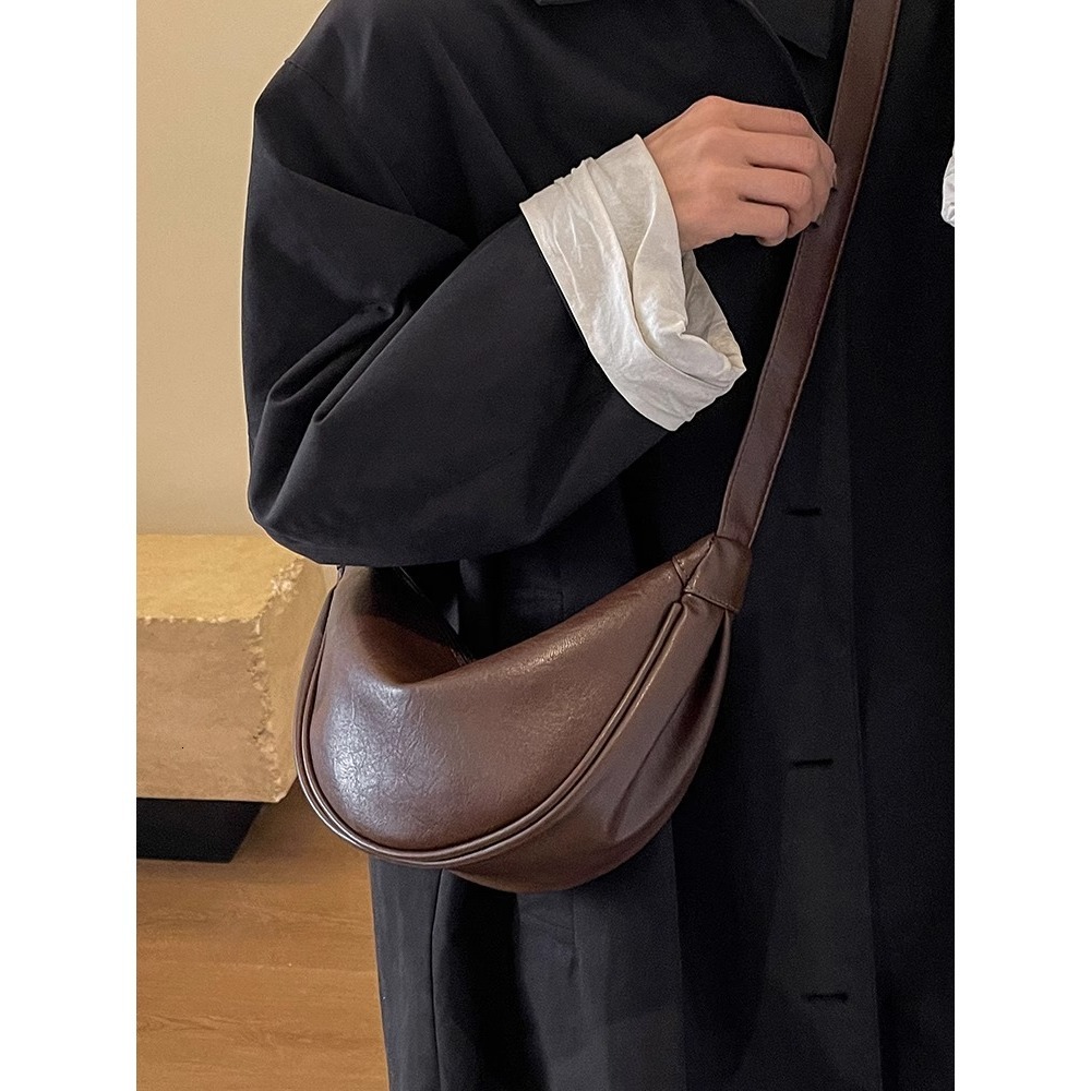Autumn Winter Melad Retro Dumpling for Women 2025 Hot Trend Niche Fashion Versatile High-end Commuter Crossbody Bag