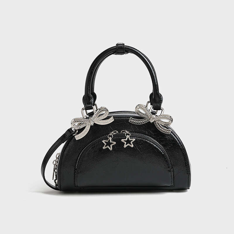 Sweet Cool Sparkling Diamond Bowknot Bowling New Women S Handbag Hot Girl Style Single Shoulder Crossbody Bag