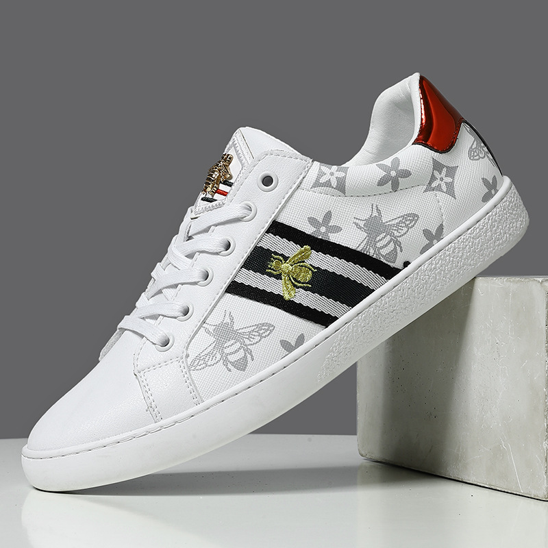Cross-border new style breathable white sneakers, luxurious and fashionable, versatile and easy-to-match platform shoes, casual shoes, free shipping