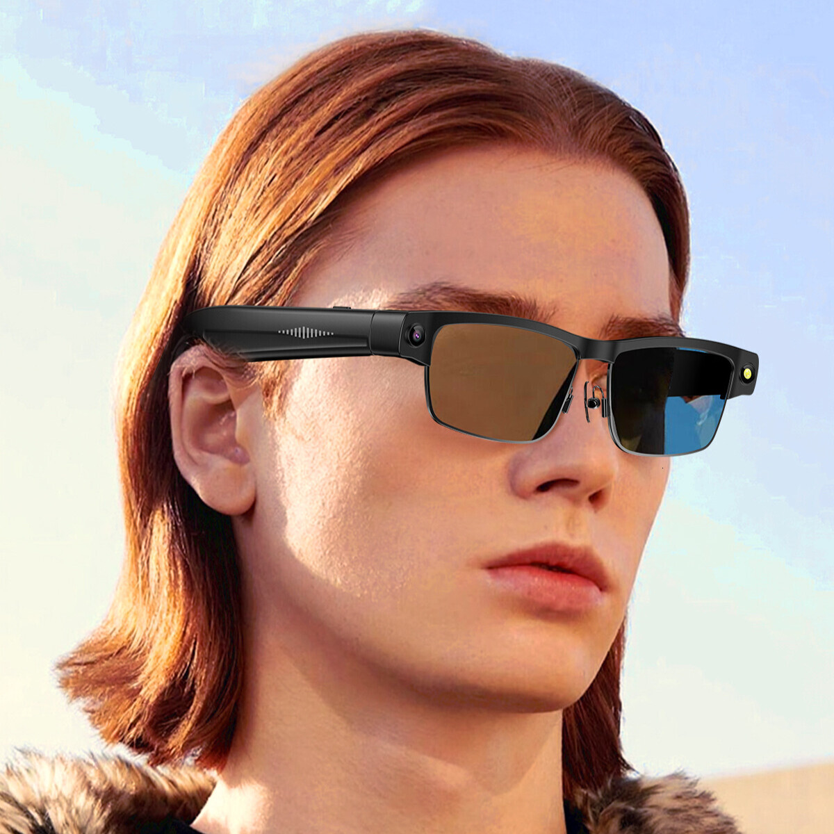 AI Intelligent Designer Business Glasses Luxury Brand Accessories High-definition 8 Million Pixel Shooting AI Assistant Real-time Translation Sunglass