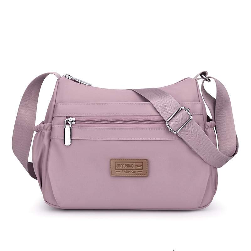 2025 New Simple Versatile Crossbody Large Capacity Lightweight Mom Bag Solid Color