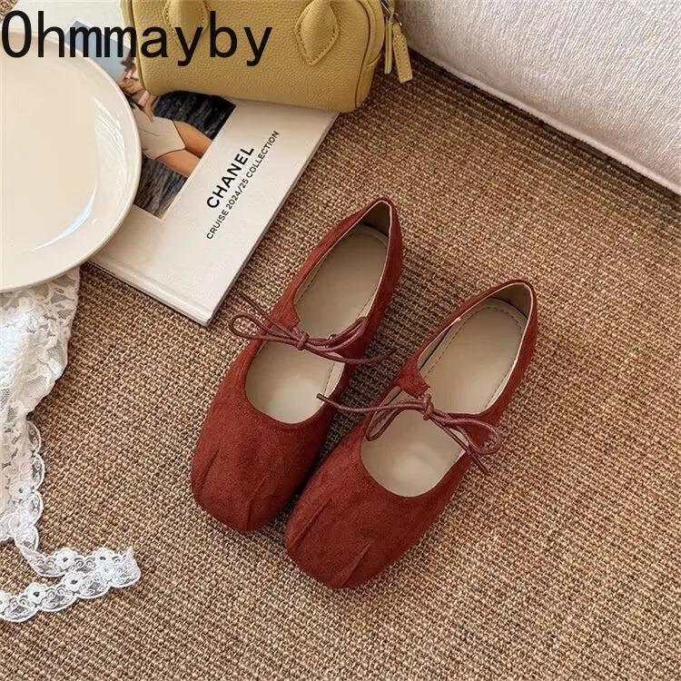 Design Women Mary Jane Shoes Fashion Shallow Slip On Shoes 2026 Spring Autumn Ladies Outdoor Party Dress Ballet Flats Shoes 260323