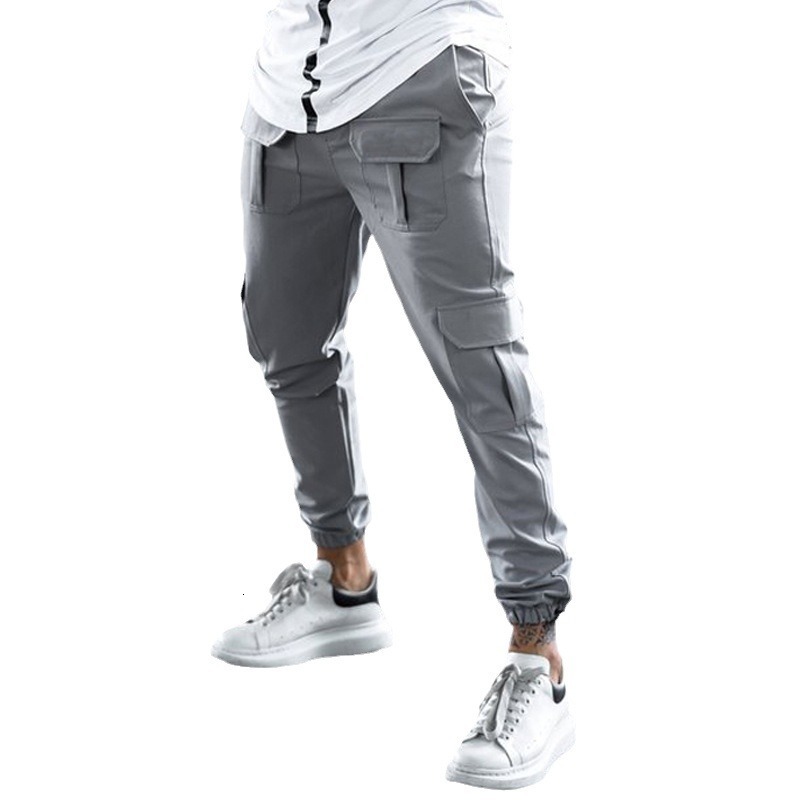 Cross-Border European Goods Autumn European and American Sports Casual Pants Trendy Brand Cargo Pants Men's Fashion Casual Long Pants Trend