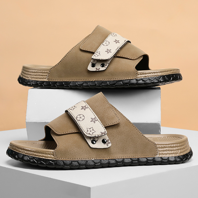 Fashionable Men's Slippers 2026 Summer New Arrival Printed Design Trendy Outdoor Beach Premium Feel Cool and Breathable Slippers Free Shipping Si