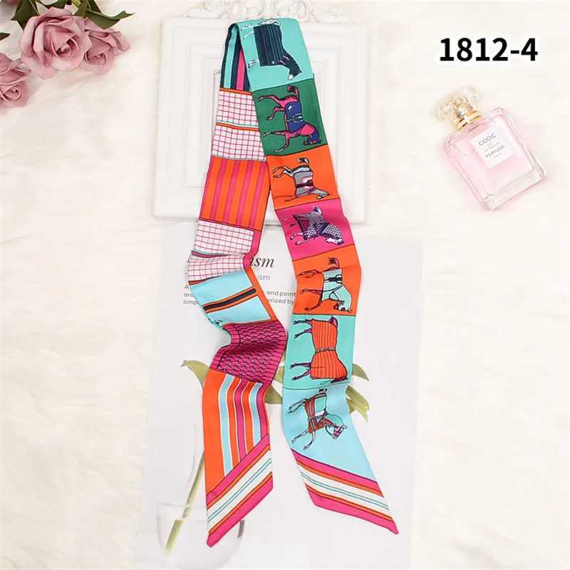 Horse Printing Bag Scarf 2024 New Small Skinny Silk Scarf Wen Luxury Brand Foard Wen Tie Fashion Scarves For Ladies X260328