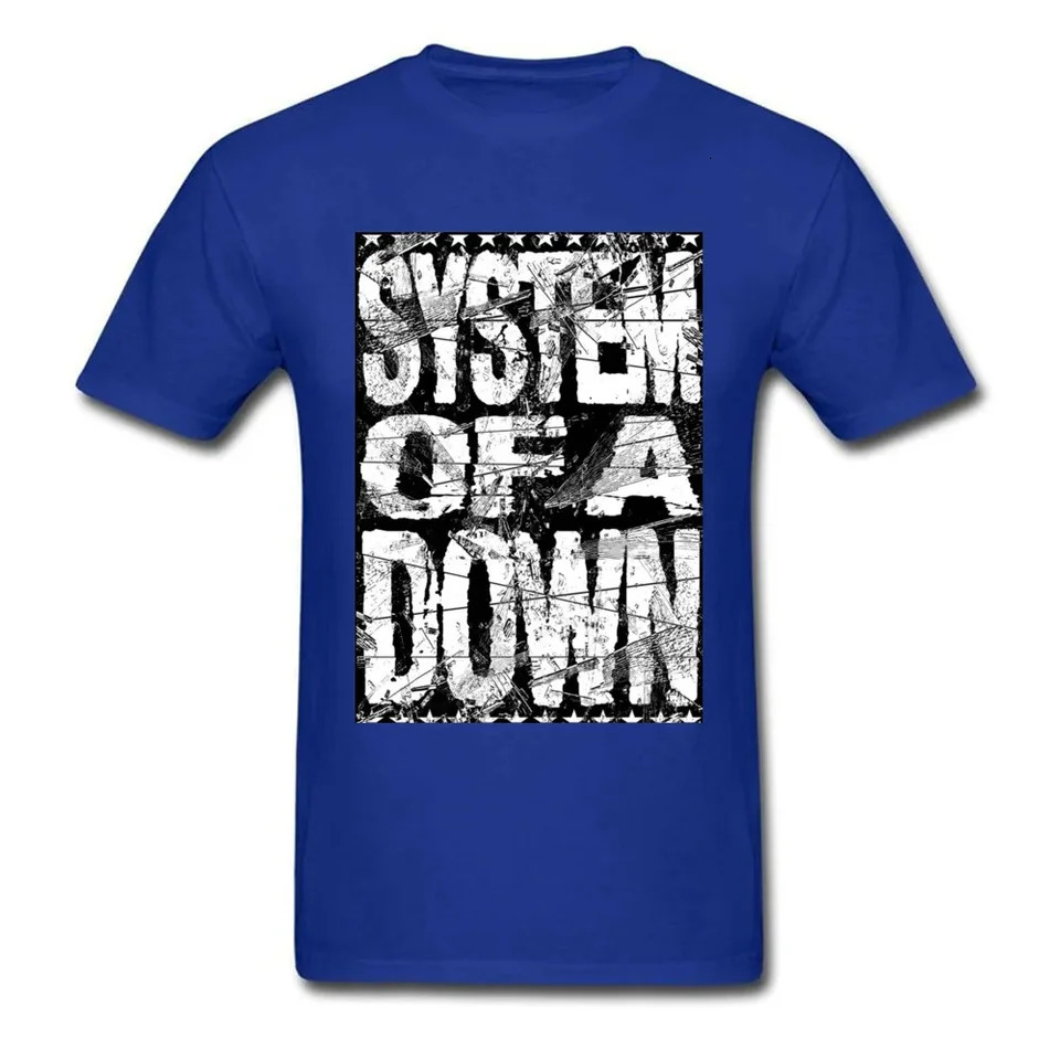SYSTEM OF A DOWN Men T Shirt Letter Print Vintage Punk Short Sleeve T-shirts Black White Customized Top Tees Streetwear 260327