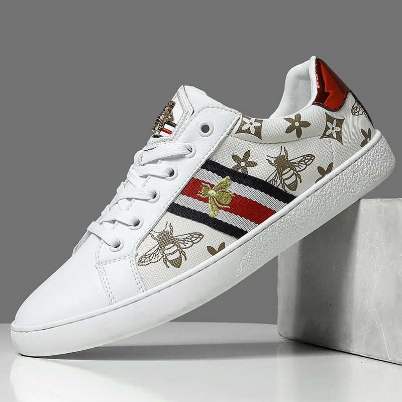 Cross-border new style breathable white sneakers, luxurious and fashionable, versatile and easy-to-match platform shoes, casual shoes, free shipping