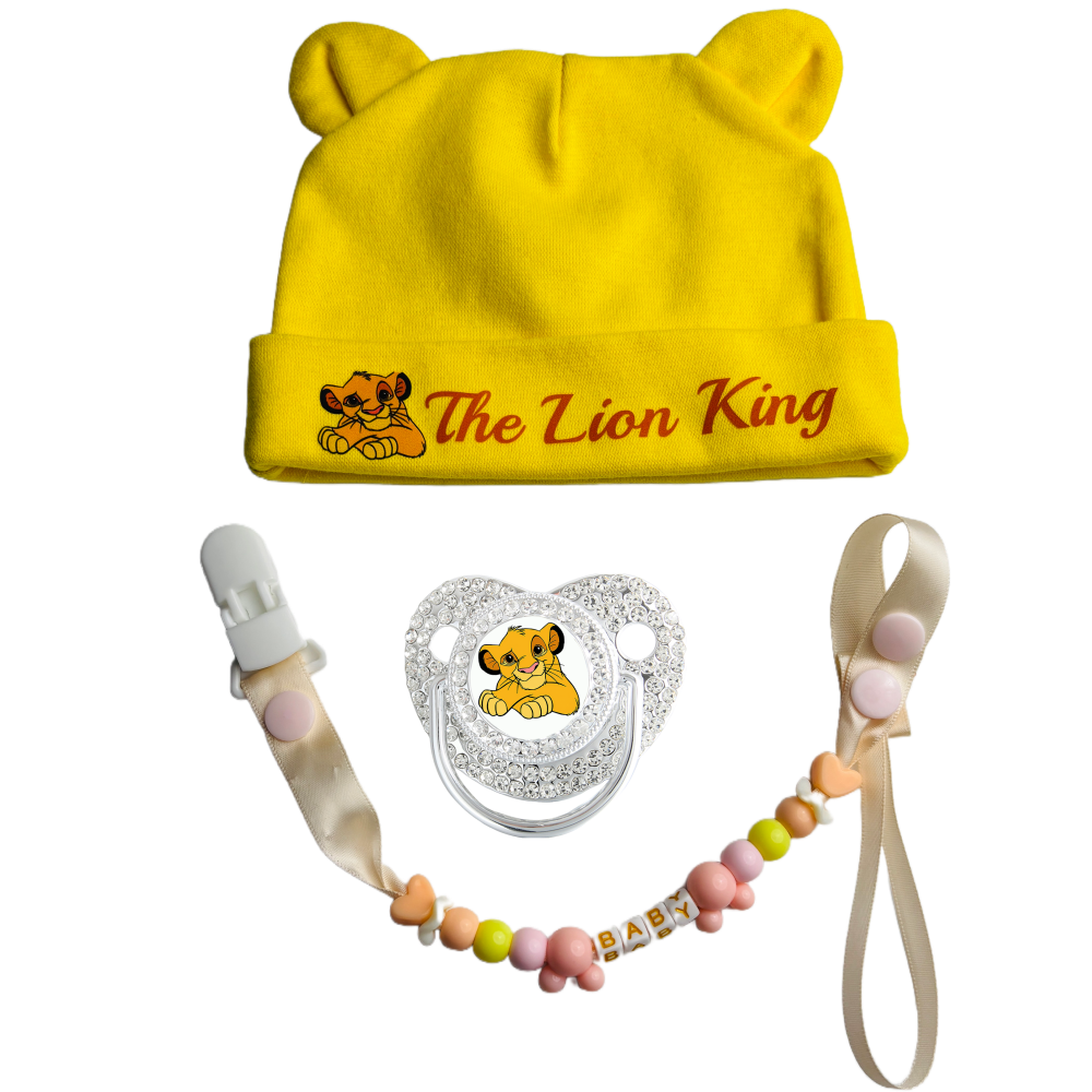 Cute Cartoon Baby Pacifier Shiny Rhinestone Soother Baby Feeding Supplies