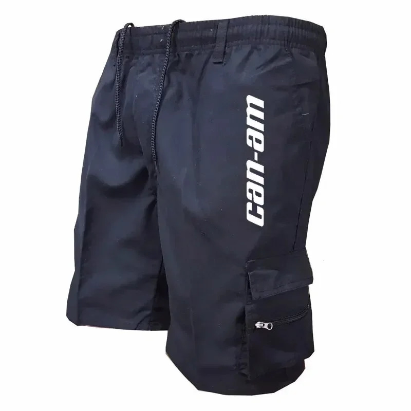 Outdoor shorts bike shorts with elastic belts baggy work shorts with multiple pockets quick-drying printed sweatpants 260327