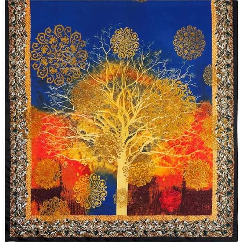 180x90cm Money Tree Printed Scarf Wens New Style Emated Silk Thin Scarfs Fashion Versatile scarf Scarf Shawl X260328