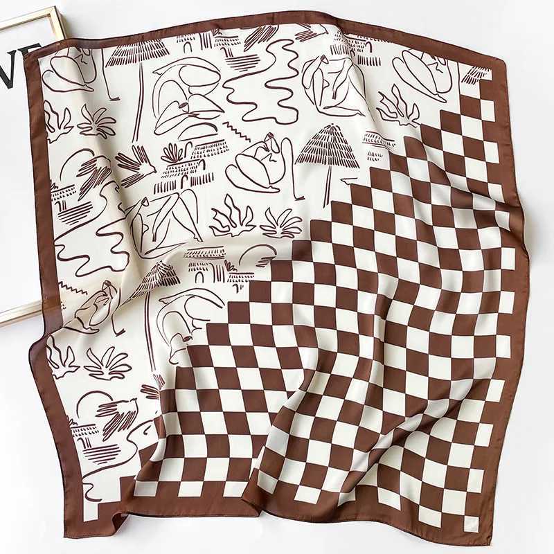 Luxury New Astrolabe Print Scarves Wens Silk Scarf Bandana Decorations Small Neckties Hairbands Bags Wholes X260328