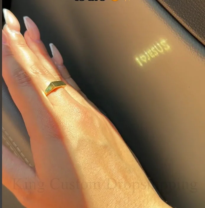 I Love Jesus Couple Jewelry Projection Couple Ring Light Sculpted Adjustable reflecting Ring Valentines Day Gift for Lover 260324