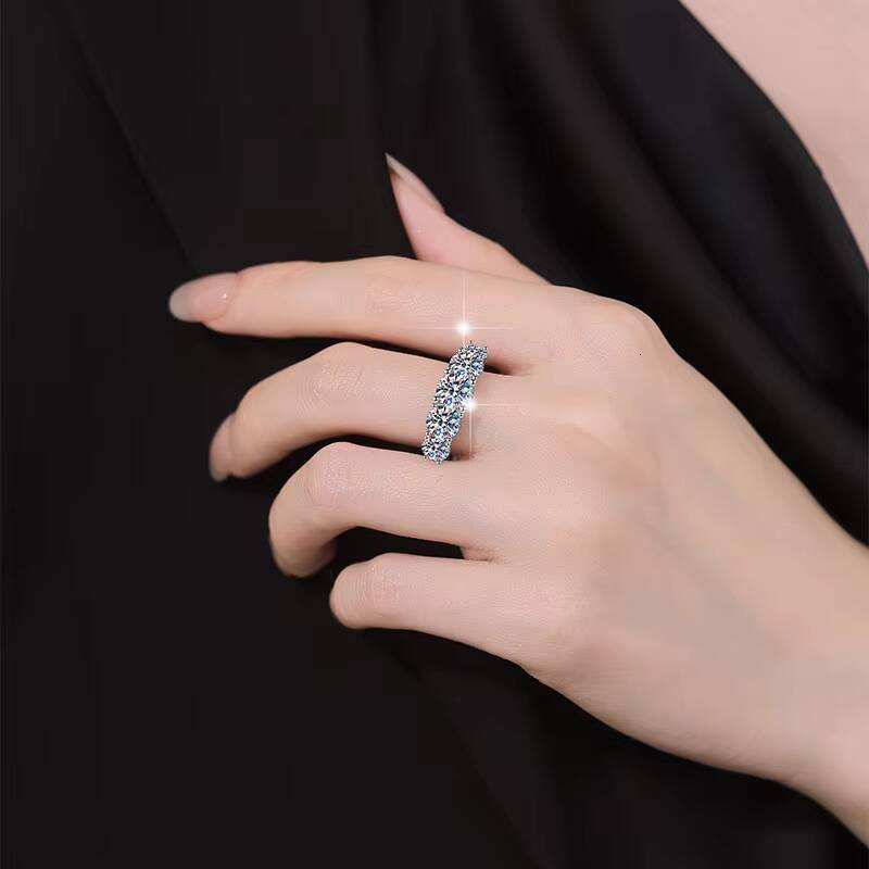 Factory Wholesale 36ct Round Cut VVS1 Fine Jewelry 925 Sterling Moissanite Rings for Women Wedding Engagement Ring Jewelry